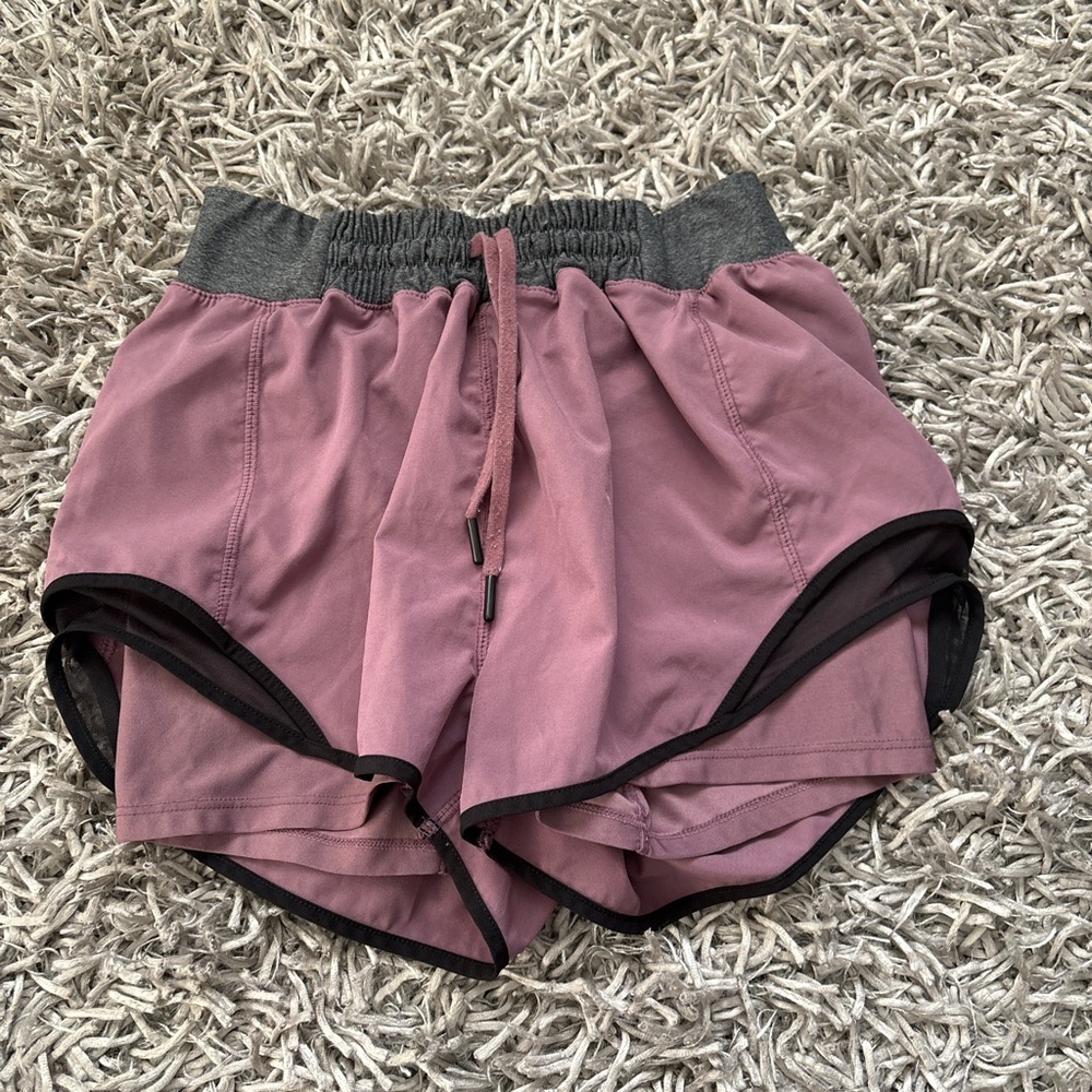Pink and Gray Athletic Shorts